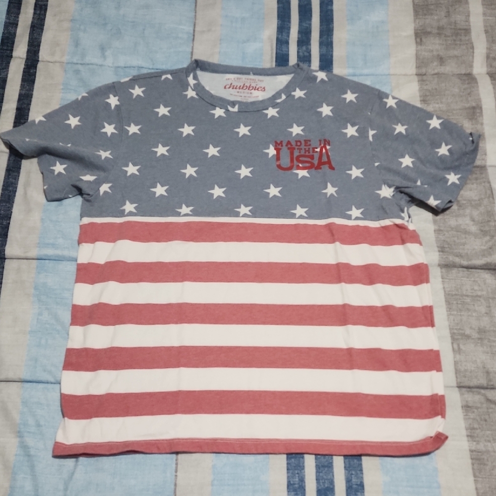 Chubbies USA Flag T-Shirt Medium